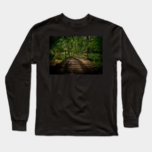 Bridge Over The Woodland River Long Sleeve T-Shirt